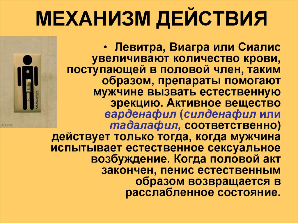 Как действует Виагра