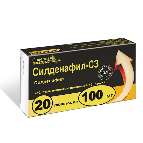 Силденафил-ФПО — инструкция по применению, дозы, побочные действия.