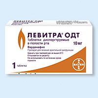 Левитра, тбл п/о 20мг №4