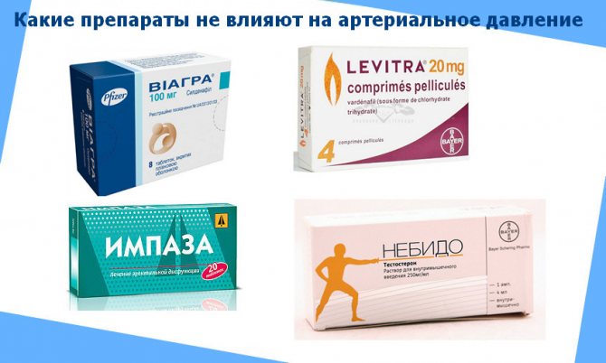 Группа средств от давления не влияюбщие на потенцию